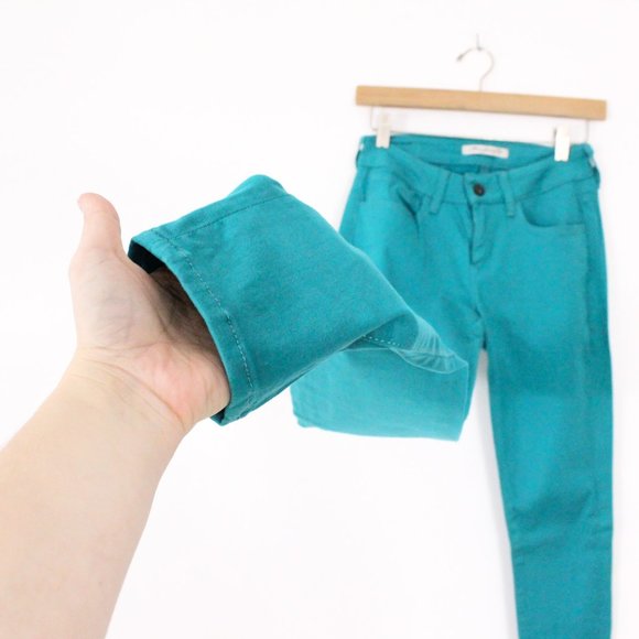 *Mavi Jeans Co Turquoise Alexa Mid Rise Skinny Jeans - Picture 5 of 8